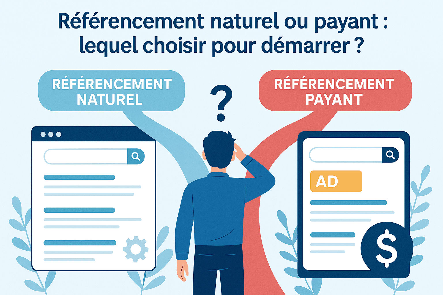 Référencement naturel ou payant : lequel choisir pour démarrer ?