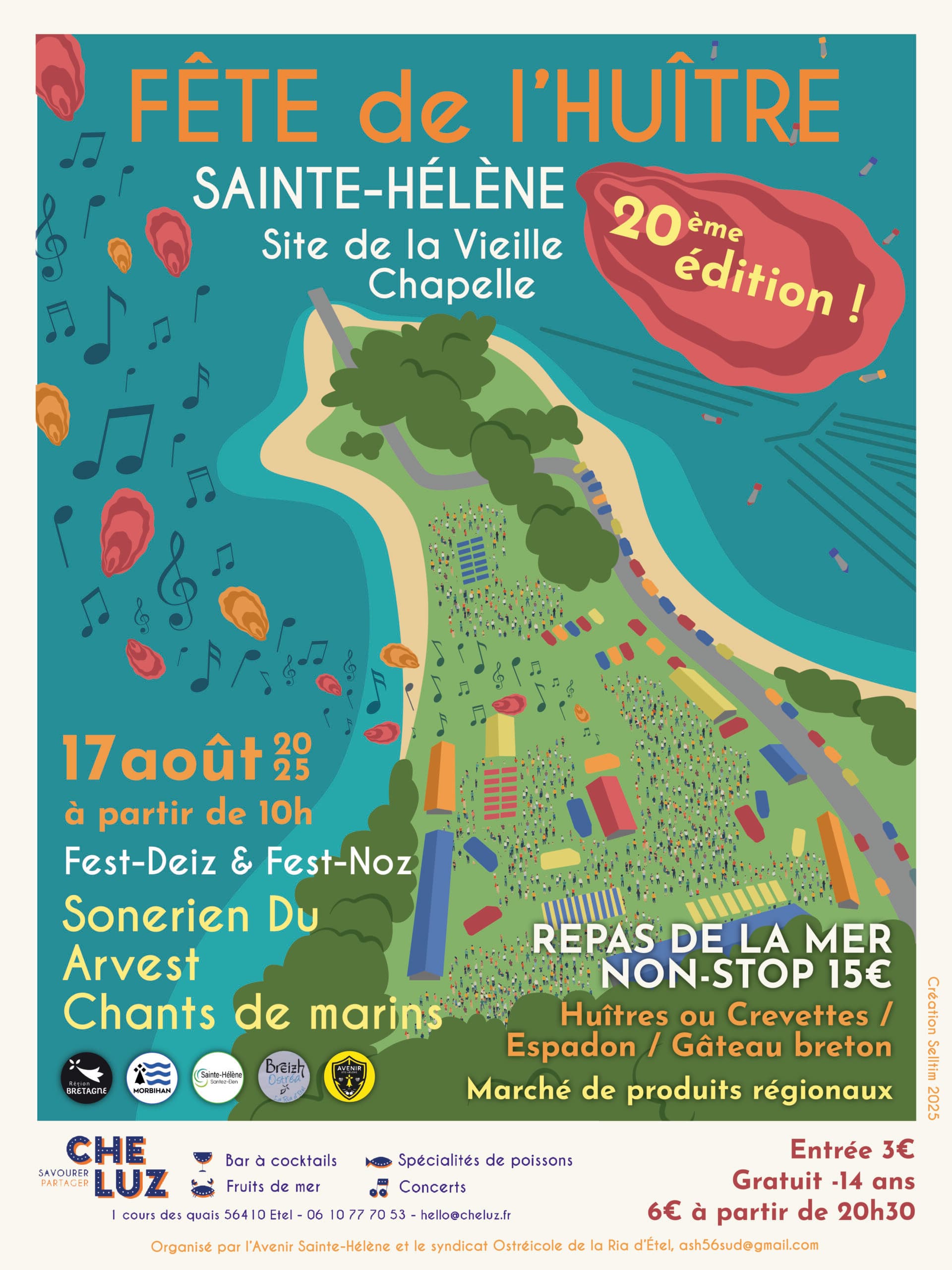 Fete de l'huitre - affiche 2025