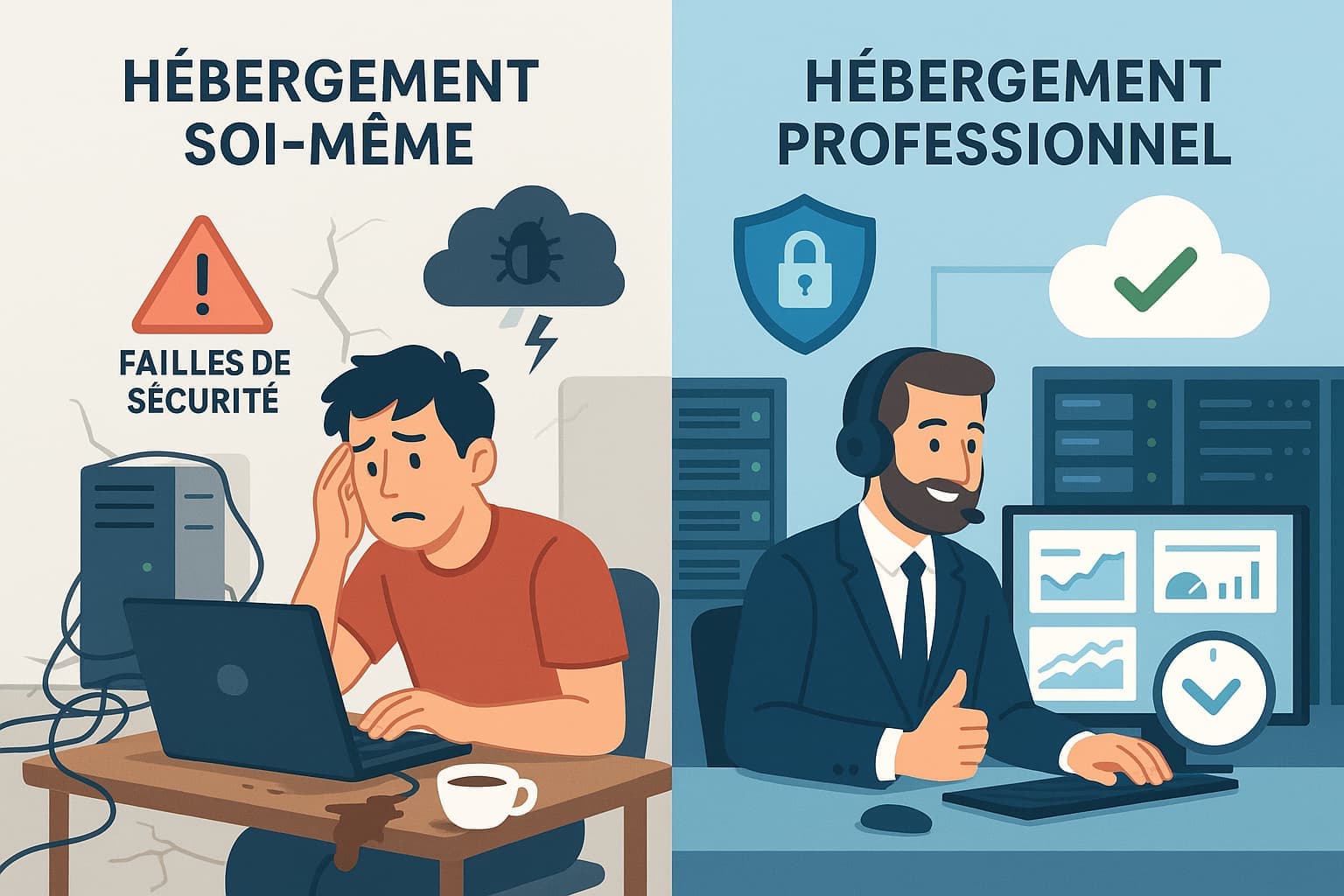 Pourquoi faire héberger son site web par un professionnel plutôt que soi-même ?