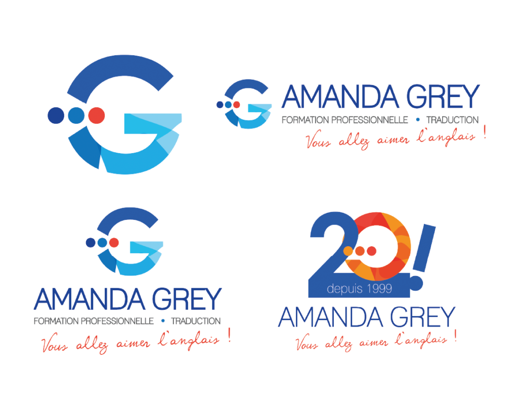 Amanda Grey logo mockup